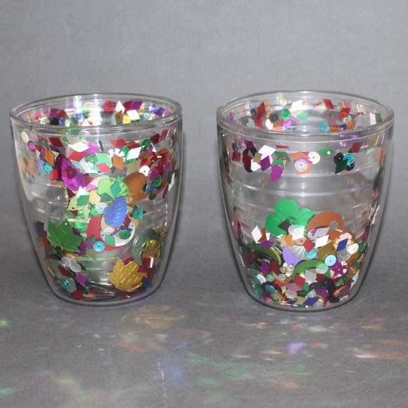 tervis Other Rare Vintage Tervis Confetti Glitter Tumblers Poshmark